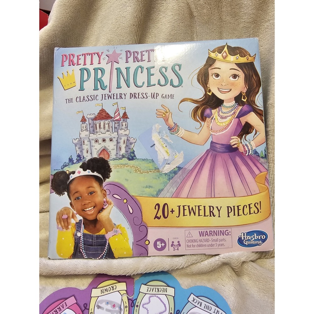 Pretty Pretty Princess Board Game Classic Jewelry Dress-Up Game 2020 Complete